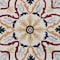 Homeroots 4 ft. Round Red & Ivory Floral Filigree Area Rug 396204 - alternate 5